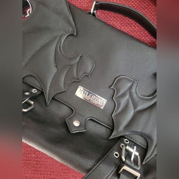 Killstar Satchel Bag Batwings - Picture 2 of 8